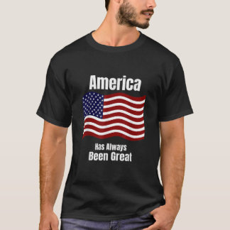 Patriotic American Flag America war schon immer Gr T-Shirt