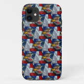 Patriotic American Flag Bald Eagle Wolf Case-Mate iPhone Hülle (Rückseite)