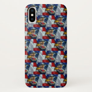 Patriotic American Flag Bald Eagle Wolf Case-Mate iPhone Hülle