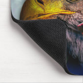 Patriotic American Flag Bald Eagle Wolf Mousepad (Ecke)