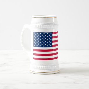 Patriotic American Flag Beer Stein Bierglas