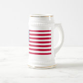 Patriotic American Flag Beer Stein Bierglas (VorderseiteRechts)