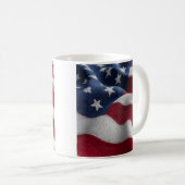 Patriotic American flag Coffee Mug Kaffeetasse (VorderseiteRechts)