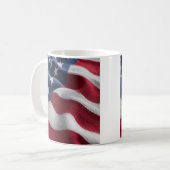 Patriotic American flag Coffee Mug Kaffeetasse (Vorderseite Links)