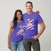 Patriotic American Flag Combat Sports Wrestler fun T-Shirt (Unisex)