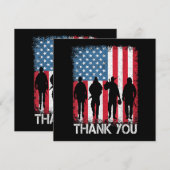 Patriotic American Flag Danke (Vorne/Hinten)