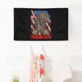 Patriotic American Flag Danke Banner (Insitu)