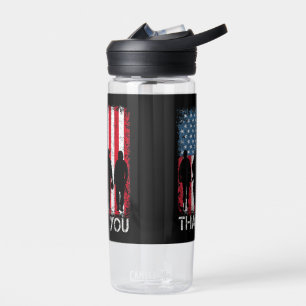 Patriotic American Flag Danke Trinkflasche