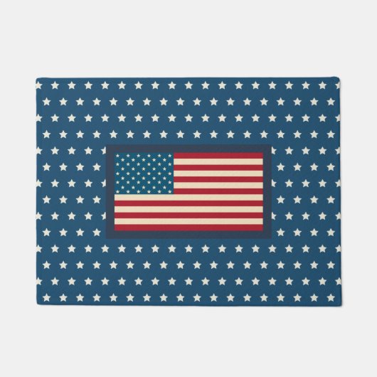 Patriotic American Flag Doormat Geschenk Fußmatte (Vorderseite)
