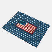 Patriotic American Flag Doormat Geschenk Fußmatte (Schrägansicht)