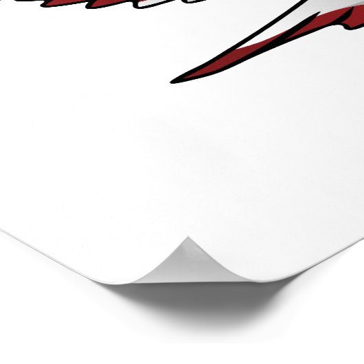 Patriotic American Flag Eagle Poster (Ecke)