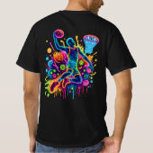 Patriotic American Flag Eagle T-Shirt (Rückseite)