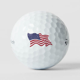 Patriotic American Flag Golf Ball