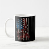 Patriotic American Flag Gym For Weight Lifters Kaffeetasse (Links)