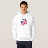 Patriotic American Flag Hoodie (Vorne ganz)
