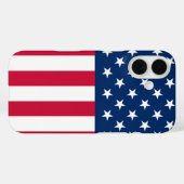 Patriotic American Flag iPhone Case (Rückseite (Horizontal))