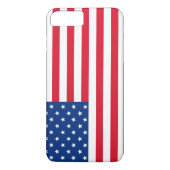Patriotic American Flag iPhone Case (Rückseite)