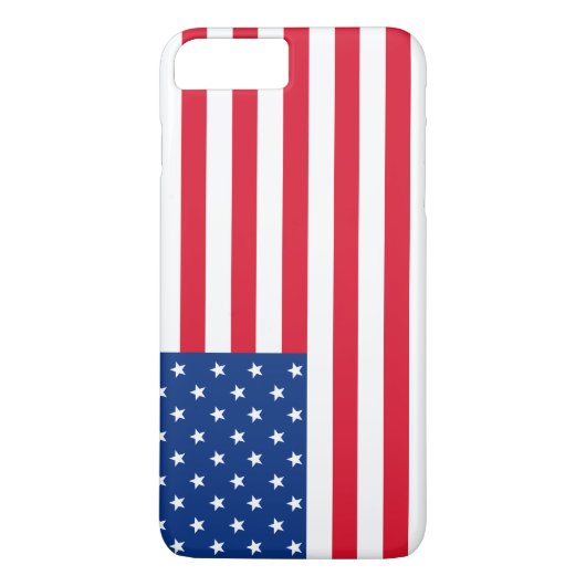 Patriotic American Flag iPhone Case (Rückseite)