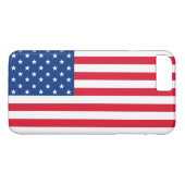 Patriotic American Flag iPhone Case (Rückseite (Horizontal))