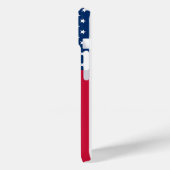 Patriotic American Flag iPhone Case (Rückseite / Links)