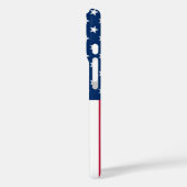 Patriotic American Flag iPhone Case (Rückseite / Links)