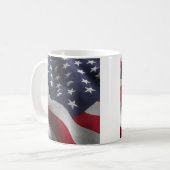 Patriotic American flag Kaffeetasse (Vorderseite Links)