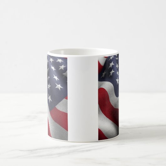 Patriotic American flag Kaffeetasse (Mittel)