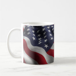 Patriotic American flag Kaffeetasse