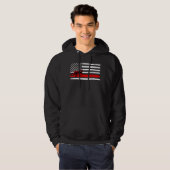 Patriotic American Flag Logger Men Womens Kids Log Hoodie (Vorne ganz)
