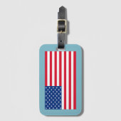 Patriotic American Flag Luggage Tag Geschenk Gepäckanhänger (Vorderseite Vertikal)