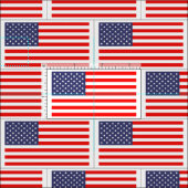 Patriotic American Flag Muster DIY Gewebe Stoff (Kachel)