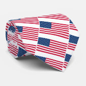 Patriotic American Flag Neck Tie Krawatte (Gerollt)