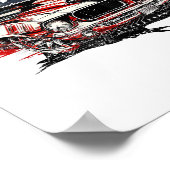 Patriotic American Flag Patriotic Poster (Ecke)