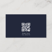 Patriotic American Flag QR Code Professional Visitenkarte (Rückseite)