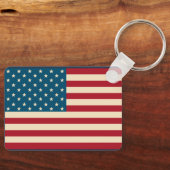 Patriotic American Flag Schlüsselanhänger (Vorderseite)