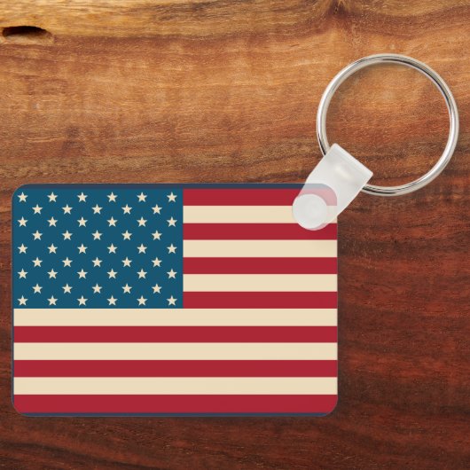 Patriotic American Flag Schlüsselanhänger (Vorderseite)