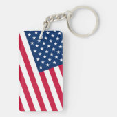 Patriotic American Flag Schlüsselanhänger (Rückseite)