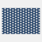 Patriotic American Flag Star Streifen Red White Bl Geschenkpapier Set (Vorderseite)