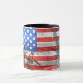 Patriotic American Flag Statue of Liberty Tasse (Zentrum)