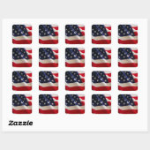 Patriotic American Flag Sticker (Blatt)
