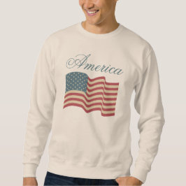 Patriotic American Flag Sweatshirt