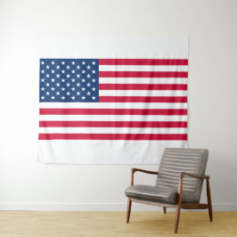 Patriotic American Flag Tapestry Wandteppich