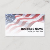 Patriotic American Flag Veteran Service Visitenkarte (Vorderseite)