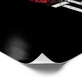 Patriotic American Flag Vielen Dank Poster (Ecke)