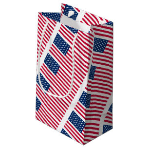 Patriotic American Flags Geschenktasche Kleine Geschenktüte
