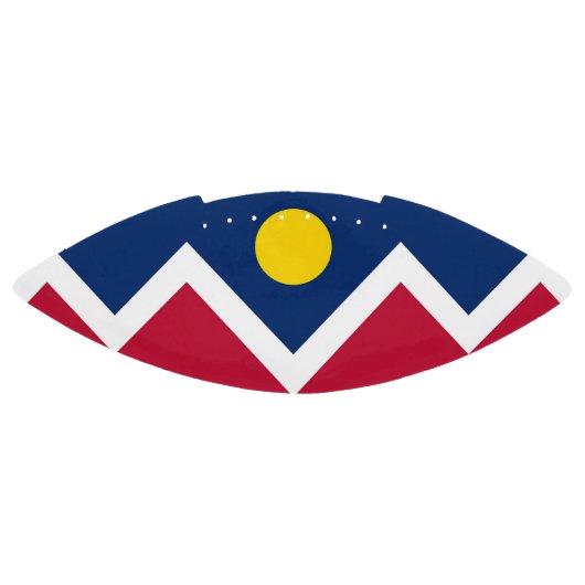 Patriotic american football with Denver flag (Panel)