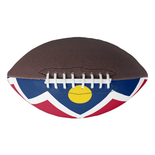 Patriotic american football with Denver flag (Vorderseite)