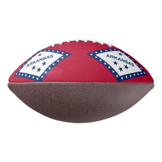 Patriotic american football with flag of Arkansas (Gedreht 270)