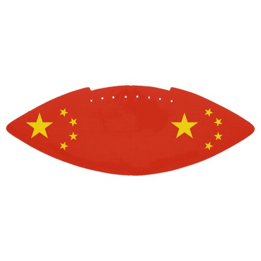 Patriotic American Football with flag of China (Panel)