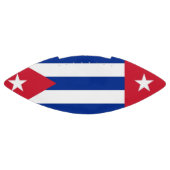 Patriotic American Football with flag of Cuba (Panel)